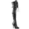 Pleaser - SEDUCE3028 Overknee Boots - Pole dance shoes - Black Product image